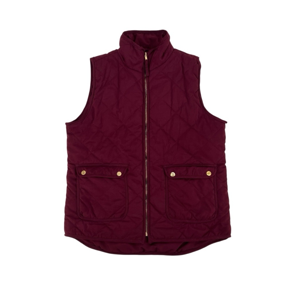 Blue Rain Burgundy Puffer Vest Size Large Women’s